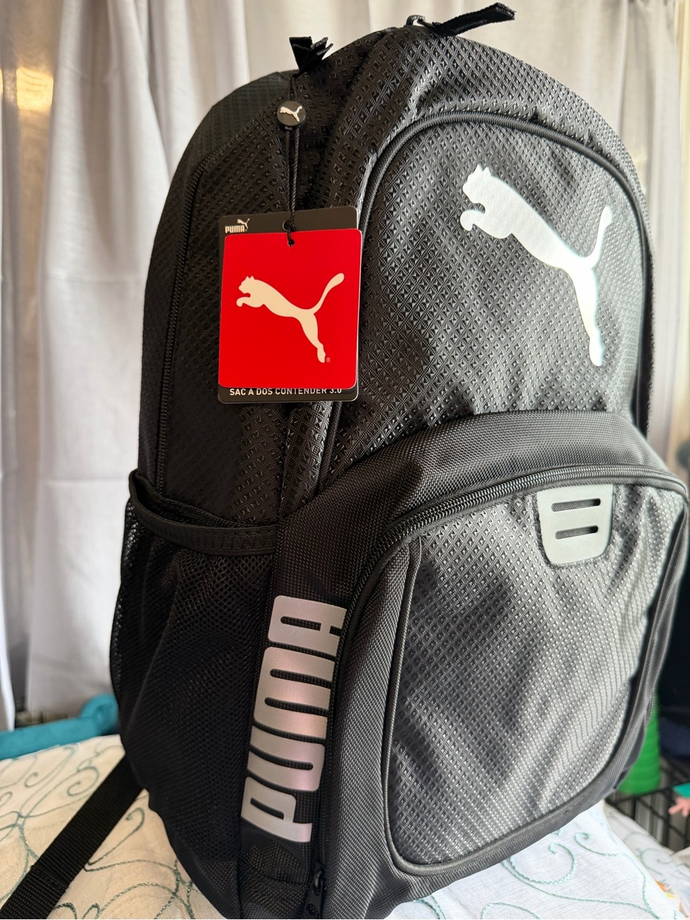 PUMA Evercat Contender 3.0 Backpack Black NWT Unisex Laptop School Bag - Picture 3 of 8